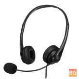 Computer Headset with Mic and Volume Control