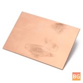 Copper Clad Single PCB Board (70x100x1.5mm) with Glass Fiber