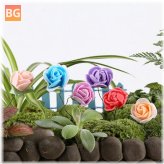 Miniature pretty rose ornaments for a pot in your garden