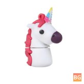 USB Flash Drive - Cute Unicorn Cartoon Horse Model