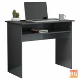 Desk With Woodgrain Finish