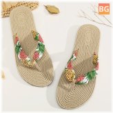 Women's Flip Toe sandals with flower heel