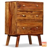 Solid Sheesham Wood Side Cabinet