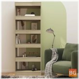 Sonoma Oak 23.6"x11.8"x65.4" Book Cabinet