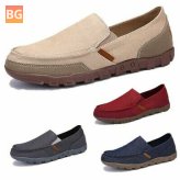 Canvas Loafer Driving Shoes for Men