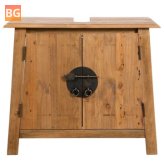 Solid Vanity Cabinet with Recycled Wood 27.6