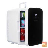 Audew 10L Mini Car Refrigerator - Fridge with Smart Thermostat LCD Touch Screen