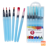 Water-soluble Lead Solid Brush for Painting and Drawing - Set of 6