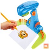 Art Lamp for Kindergarten Kids - Projector with Drawing Board