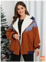Tribal Long Sleeve Plus Coat