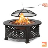 Wood Burning Steel Fire Pit - 32 Inches