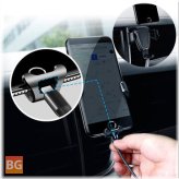 Gravity Linkage Car Air Vent Holder with 360° Rotatable Bracket - For iPhone XS XR X