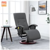 Massage Chair - Artificial Leather Gray