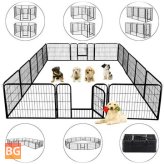 PawGiant Dog Exercise Playpen - 16 Panels, 32 Inch Height