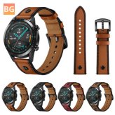 Genuine Leather Replacement Strap for Huawei Watch GT2 46MM