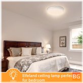 Elfeland 3000K Warm White Ceiling Lamp with IP54 Waterproof and 32 Pcs Beads