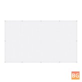 High Brightness White Reflective Foldable Projector Screen - Indoor/Outdoor Movie (60-150", 16:9)