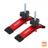Quick-Action T-Track Hold Down Clamps for Router Drill Presses, CNC Table Saws - Set of Two