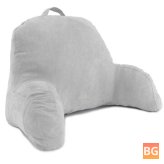 Comfort Microsuede Bed Rest Reading Pillow for Sofa