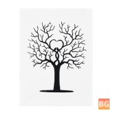 Wedding Guest Book Canvas Sign-in Tree Decorations
