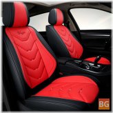 Black PU Leather Car Auto Front Seat Cushion Pad Cover Protector