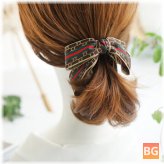 Banana Clip with Ribbon - Temperament Knotted Hairpin