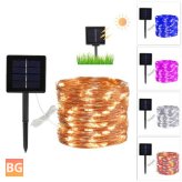 String Light Kits - 5 Colors - 100LEDs - Solar Copper Wire