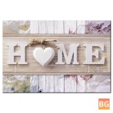 Canvas Print Painting - Wall Decor - Letter - HOME - Wall Hanging - Decorative Art Pictures Frameless for Home Office