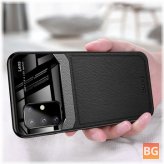 Business PU Leather Mirror Glass Shockproof Protective Case for Samsung Galaxy S20+ / Galaxy S20 Plus