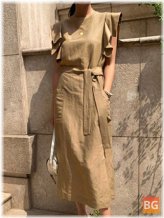 Belted Maxi Dress for Women