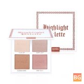 Magic Highlighter Powder - Shimmer Face Contouring Highlight Face Bronzer - 4 Colors