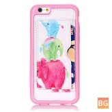 iPhone 6/6S Back Holder Case with Elephant Pattern