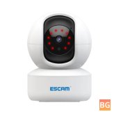 ESCAM 3MP WiFi IP Camera with Humanoid Detection, Motion Detection, Sound Alarm, Cloud Storage, Two-Way Voice, and Night Vision