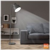 Metal Gray Floor Lamp
