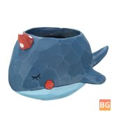 Resin Whale Planter