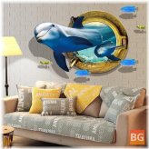 Miico 3D Dolphin Window Decor - PVC