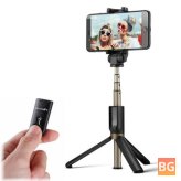 BlitzWolf® 3-in-1 Selfie Stick with Bluetooth Remote and Tripod for iPhone 13/12