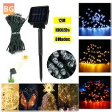 Solar String Light with 12 Modes - Waterproof and Holiday Decor