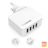 4 USB Ports for iPhone 7/iPad/Samsung