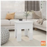 Table with Wood Frame and Glossy White Top