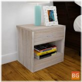 Oak Bedside Table with Drawer