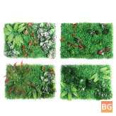 Artificial Plant Topiary Hedges Panel - Plastic Faux Shrubs