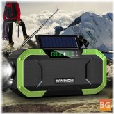 Solar Hand Crank Emergency Radio with Bluetooth Speaker and Power Bank