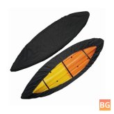 Black Kayak Cover with Adjustable Straps for UV Protection