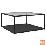 Black and Transparent Table with 31.5