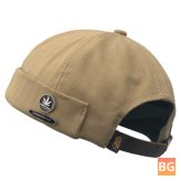 Collrown Men's Retro Cotton Adjustable Brimless Hats - Outdoor Skullcap