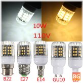 Lamp Bulb with 10W LED, 2835 SMD, Cover, Corn Light