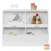 Wooden 4 Cube Storage Organizer - Kids' Bedroom