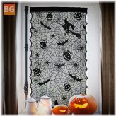 Halloween Window Curtain - Witch's House