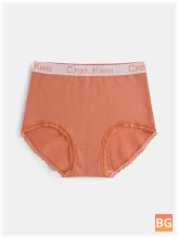 Panties with Waistband - Women's Solid Color
